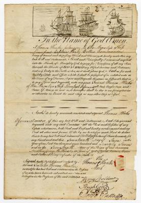 Probated will of Thomas Hunter, 1778