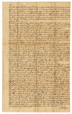 Probated will of John Couwenhoven, 1778