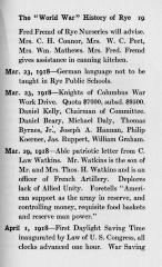 The "World War" History of Rye