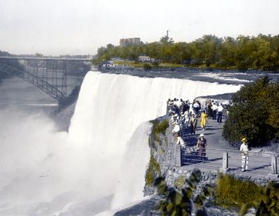 American Falls, Luna Island, Part of Luna Fall.  Niagara Falls.