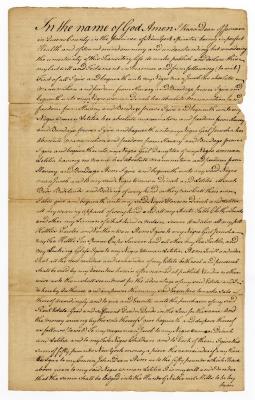 Probated will of Kesia Dean, 1779