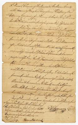 Probated will of Daniel Chamier, 1779