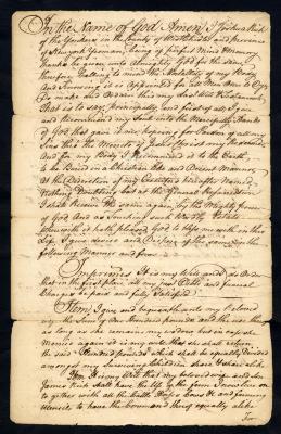 Probated will of Joshua Rich, 1778