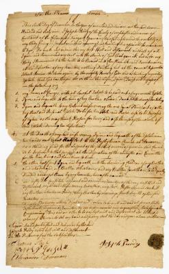 Probated will of Joseph Purdy, 1778