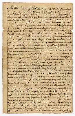 Probated will of Robert Denton, 1779