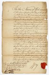 Probated will of John Greg, 1779