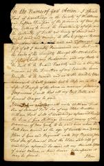 Probated will of Oswald Ford, 1779