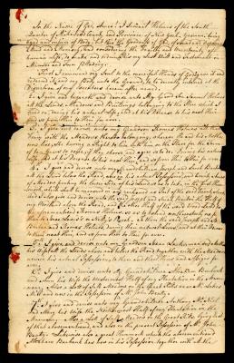 Probated will of Samuel Holmes, 1779