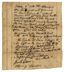 Probated will of Lewis DeBoys, 1780