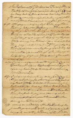 Probated will of Francis Foy, 1780