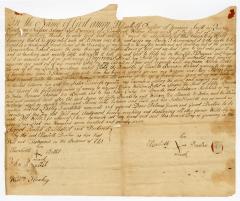 Probated will of Elisabeth Durlan, 1780