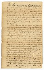 Probated will of John Field, 1780