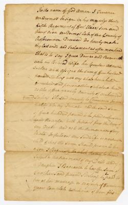 Probated will of Terence McDermott, 1780