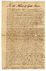 Probated will of John Gifford, 1780