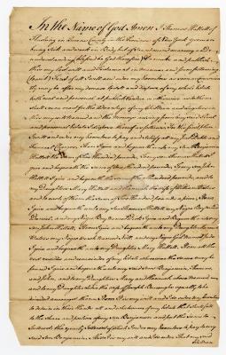 Probated will of Thomas Hallett, 1780