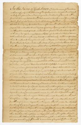 Probated will of John Furman, 1780