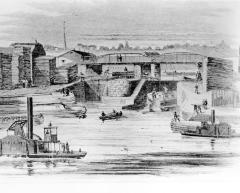 Erie Canal. Early Canal Illustration