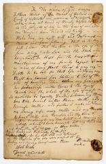 Probated will of Stephen Miller, 1780