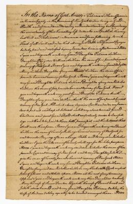Probated will of Patience Ludlam, 1780
