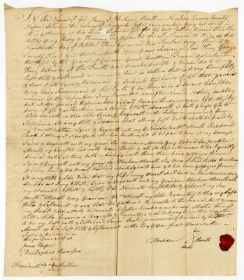 Probated will of Abraham Morrell, 1780
