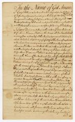 Probated will of George Pettiner, 1780