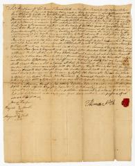 Probated will of Thomas North, 1780
