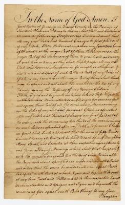 Probated will of Jacob Ogden, 1780