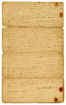 Probated will of Benjamin Rockwell, 1780