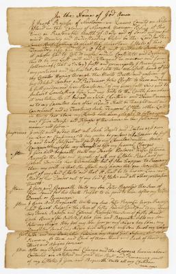 Probated will of Jacob Rapalje, 1780