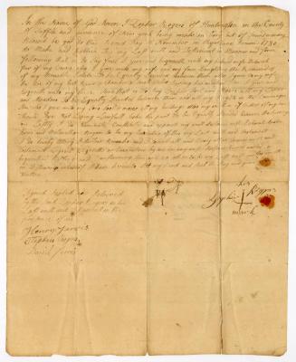 Probated will of Zopher Rogers, 1780