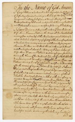 Probated will of George Pettiner, 1780