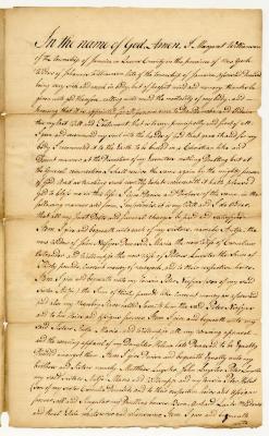Probated will of Margaret Williamsen, 1780