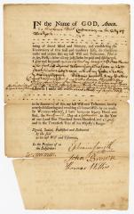 Probated will of Abraham Stout, 1780