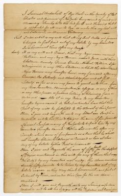 Probated will of Samuel Underhill, 1780