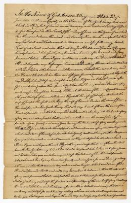 Probated will of Benjamin Whitehead, 1780