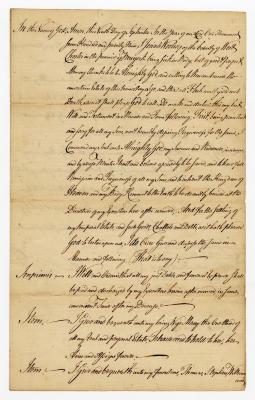 Probated will of Josiah Woolsey, 1780