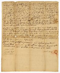 Probated will of Daniel Brush, 1781