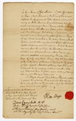 Probated will of John Christopher DeHuyn, 1781