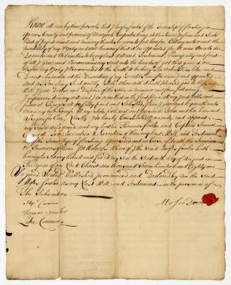 Probated will of Moses Fowler, 1781
