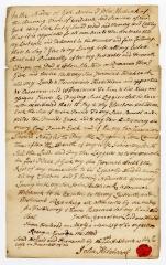 Probated will of John Hitchcock, 1781