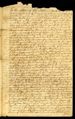 Probated will of Joseph Howard, 1781