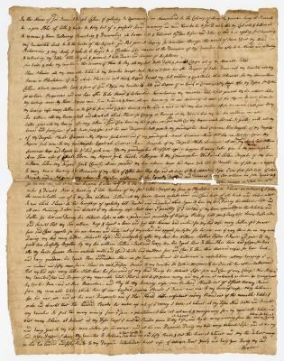 Probated will of Joseph Latten, 1781