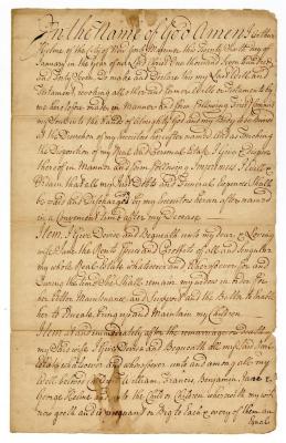 Probated will of Arthur Helme, 1781