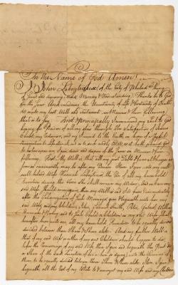 Probated will of John Laboyteaux, 1781