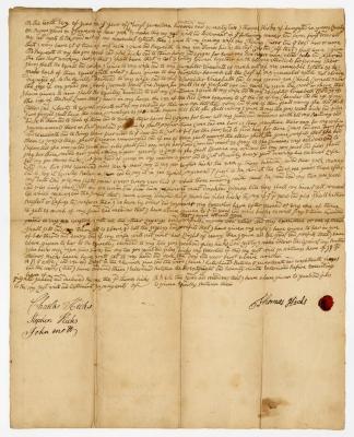 Probated will of Thomas Hicks, 1781