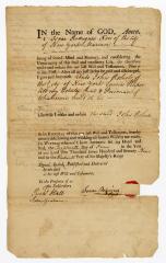 Probated will of Isaac Rodrigues, 1781