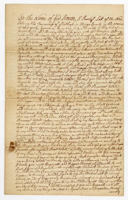 Probated will of Roeloff Lott, 1781