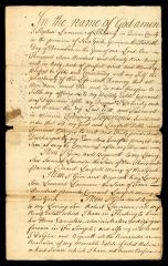 Probated will of Stephen Lawrence, 1781