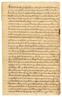 Probated will of John Smith, 1781