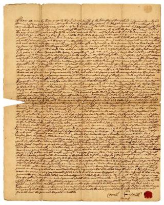 Probated will of Cornell Smith, 1781